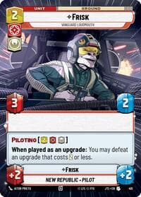 Frisk - Vanguard Loudmouth (Hyperspace) - Jump to Lightspeed - Star Wars: Unlimited card