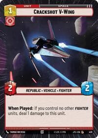 Crackshot V-Wing (Hyperspace) - Jump to Lightspeed - Star Wars: Unlimited card