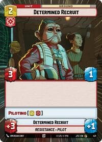 Determined Recruit (Hyperspace) - Jump to Lightspeed - Star Wars: Unlimited card