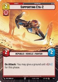 Supporting Eta-2 (Hyperspace) - Jump to Lightspeed - Star Wars: Unlimited card