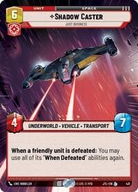 Shadow Caster - Just Business (Hyperspace) - Jump to Lightspeed - Star Wars: Unlimited card