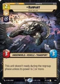 Rampart - Enjoy the Exit (Hyperspace) - Jump to Lightspeed - Star Wars: Unlimited card