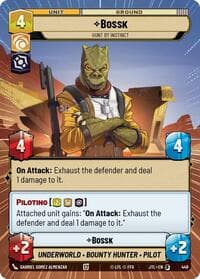 Bossk - Hunt By Instinct (Hyperspace) - Jump to Lightspeed - Star Wars: Unlimited card