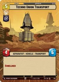 Techno Union Transport (Hyperspace) - Jump to Lightspeed - Star Wars: Unlimited card