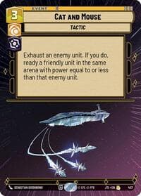 Cat and Mouse (Hyperspace) - Jump to Lightspeed - Star Wars: Unlimited card
