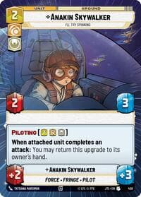 Anakin Skywalker - I'll Try Spinning (Hyperspace) - Jump to Lightspeed - Star Wars: Unlimited card