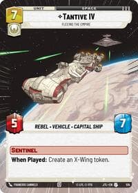 Tantive IV - Fleeing the Empire (Hyperspace) - Jump to Lightspeed - Star Wars: Unlimited card