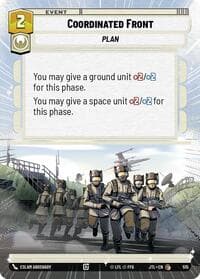 Coordinated Front (Hyperspace) - Jump to Lightspeed - Star Wars: Unlimited card