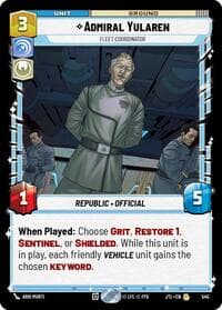 Admiral Yularen - Fleet Coordinator (Foil) - Jump to Lightspeed - Star Wars: Unlimited card