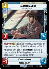 Cassian Andor - Threading the Eye (Foil) - Jump to Lightspeed - Star Wars: Unlimited card
