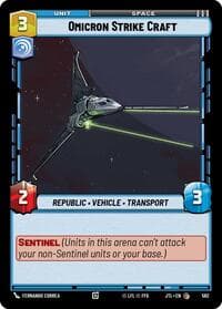Omicron Strike Craft (Foil) - Jump to Lightspeed - Star Wars: Unlimited card
