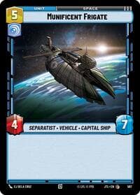 Munificent Frigate (Foil) - Jump to Lightspeed - Star Wars: Unlimited card