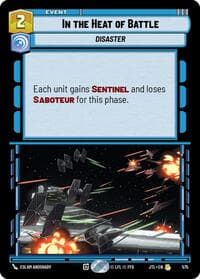 In the Heat of Battle (Foil) - Jump to Lightspeed - Star Wars: Unlimited card