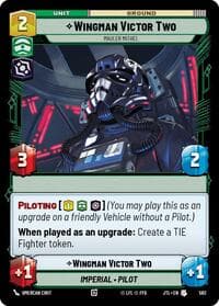 Wingman Victor Two - Mauler Mithel (Foil) - Jump to Lightspeed - Star Wars: Unlimited card
