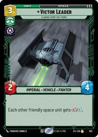 Victor Leader - Leading from the Front (Foil) - Jump to Lightspeed - Star Wars: Unlimited card