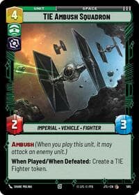 TIE Ambush Squadron (Foil) - Jump to Lightspeed - Star Wars: Unlimited card