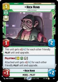 Nien Nunb - Loyal Co-Pilot (Foil) - Jump to Lightspeed - Star Wars: Unlimited card