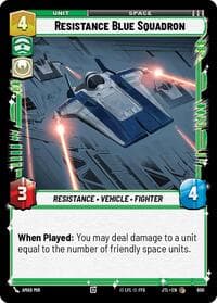 Resistance Blue Squadron (Foil) - Jump to Lightspeed - Star Wars: Unlimited card