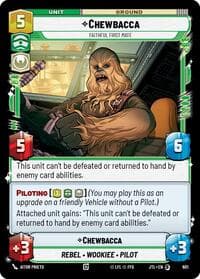 Chewbacca - Faithful First Mate (Foil) - Jump to Lightspeed - Star Wars: Unlimited card