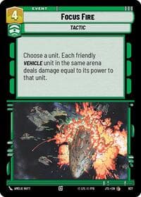 Focus Fire (Foil) - Jump to Lightspeed - Star Wars: Unlimited card