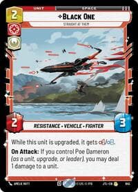 Black One - Straight At Them (Foil) - Jump to Lightspeed - Star Wars: Unlimited card