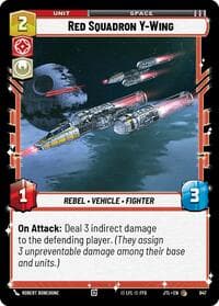 Red Squadron Y-Wing (Foil) - Jump to Lightspeed - Star Wars: Unlimited card
