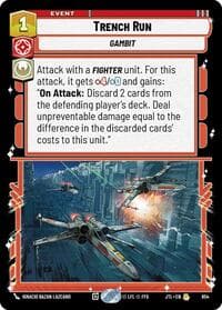 Trench Run (Foil) - Jump to Lightspeed - Star Wars: Unlimited card
