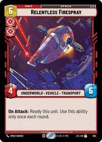 Relentless Firespray (Foil) - Jump to Lightspeed - Star Wars: Unlimited card