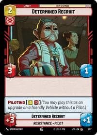 Determined Recruit (Foil) - Jump to Lightspeed - Star Wars: Unlimited card