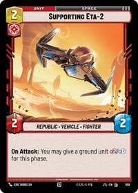 Supporting Eta-2 (Foil) - Jump to Lightspeed - Star Wars: Unlimited card
