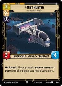 Mist Hunter - The Findsman's Pursuit (Foil) - Jump to Lightspeed - Star Wars: Unlimited card