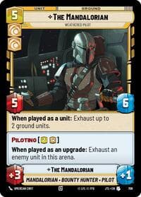 The Mandalorian - Weathered Pilot (Foil) - Jump to Lightspeed - Star Wars: Unlimited card