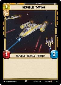 Republic Y-Wing (Foil) - Jump to Lightspeed - Star Wars: Unlimited card