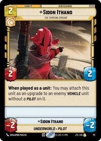 Sidon Ithano - The Crimson Corsair (Foil) - Jump to Lightspeed - Star Wars: Unlimited card