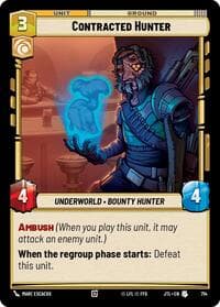 Contracted Hunter (Foil) - Jump to Lightspeed - Star Wars: Unlimited card