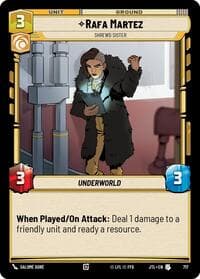 Rafa Martez - Shrewd Sister (Foil) - Jump to Lightspeed - Star Wars: Unlimited card