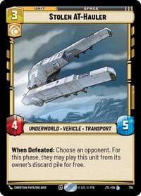Stolen AT-Hauler (Foil) - Jump to Lightspeed - Star Wars: Unlimited card