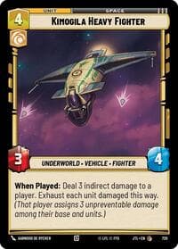 Kimogila Heavy Fighter (Foil) - Jump to Lightspeed - Star Wars: Unlimited card
