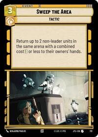 Sweep the Area (Foil) - Jump to Lightspeed - Star Wars: Unlimited card