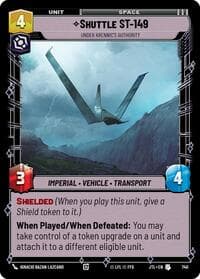 Shuttle ST-149 - Under Krennic's Authority (Foil) - Jump to Lightspeed - Star Wars: Unlimited card