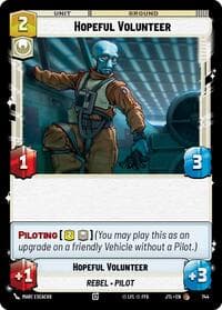 Hopeful Volunteer (Foil) - Jump to Lightspeed - Star Wars: Unlimited card