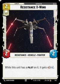 Resistance X-Wing (Foil) - Jump to Lightspeed - Star Wars: Unlimited card
