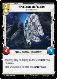 Millennium Falcon - Get Out And Push (Foil) - Jump to Lightspeed - Star Wars: Unlimited card
