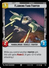 Flanking Fang Fighter (Foil) - Jump to Lightspeed - Star Wars: Unlimited card