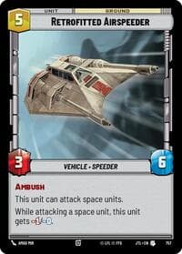 Retrofitted Airspeeder (Foil) - Jump to Lightspeed - Star Wars: Unlimited card