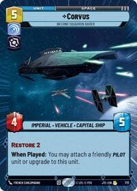 Corvus - Inferno Squadron Raider (Hyperspace Foil) - Jump to Lightspeed - Star Wars: Unlimited card