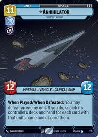 Annihilator - Tagge's Flagship (Hyperspace Foil) - Jump to Lightspeed - Star Wars: Unlimited card