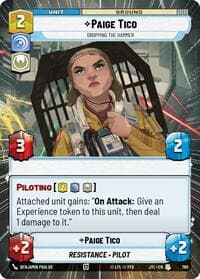 Paige Tico - Dropping the Hammer (Hyperspace Foil) - Jump to Lightspeed - Star Wars: Unlimited card