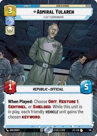 Admiral Yularen - Fleet Coordinator (Hyperspace Foil) - Jump to Lightspeed - Star Wars: Unlimited card