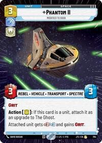 Phantom II - Modified to Dock (Hyperspace Foil) - Jump to Lightspeed - Star Wars: Unlimited card